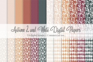 Autumn 2 and White Digital Paper: 24 Creative Images