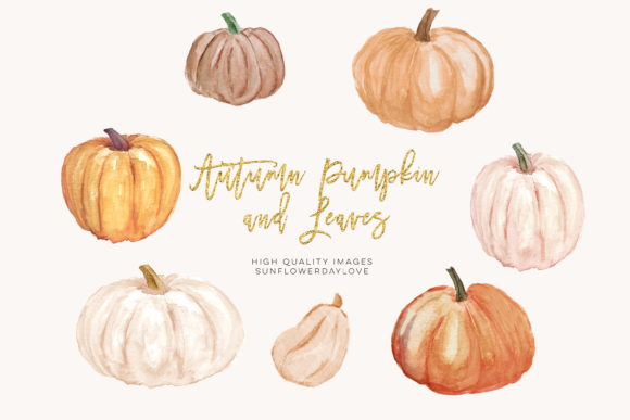 Autumn Pumpkin Watercolor Clipart: A Practical Resource for Design Projects