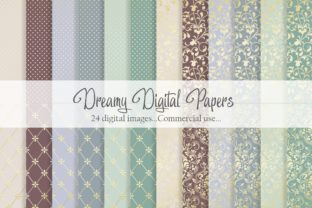 Dreamy and Soft Gold Digital Paper