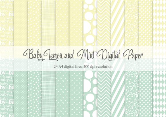 Exploring the Creative Versatility of Baby Lemon and Mint Digital Paper
