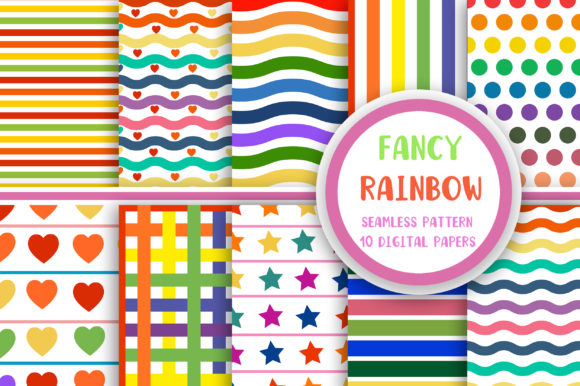Fancy Rainbow Seamless Pattern: How to Integrate Vibrant Digital Papers into Your Creative Workflow