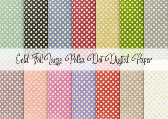 Gold Foil Large Polka Dot Digital Paper: A Strategic Resource for Creative Professionals