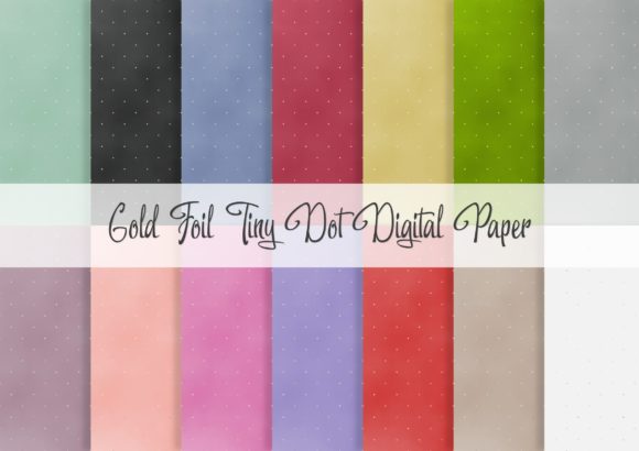 Gold Foil Tiny Dot Digital Paper – A Versatile Creative Resource