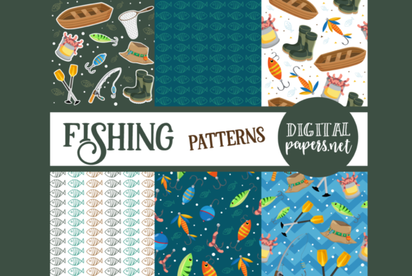 Gone Fishing Patterns: A Versatile Design Resource for Creatives and Professionals