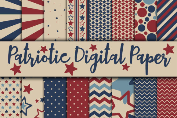 Patriotic Digital Paper – 4th of July: More Than Just Red, White, and Blue