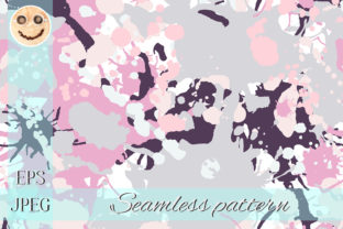 Pink, Grey, White, Purple Ink Camouflage: A Modern Take on Pattern Design