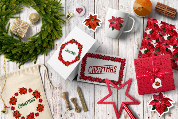 Poinsettia Watercolor Clip Art: A Versatile Resource for Winter Creativity and Design