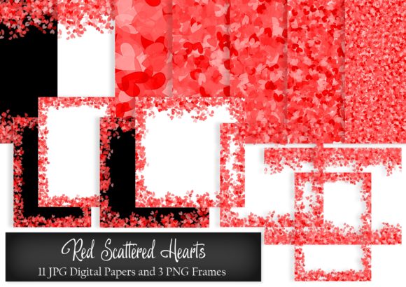 Red Scattered Hearts Digital Paper: A Strategic Resource for Thoughtful Creative Work
