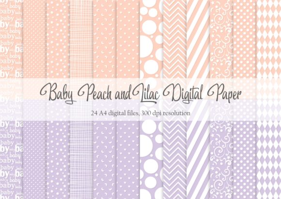 Unlocking Creativity with Baby Peach and Lilac Digital Paper